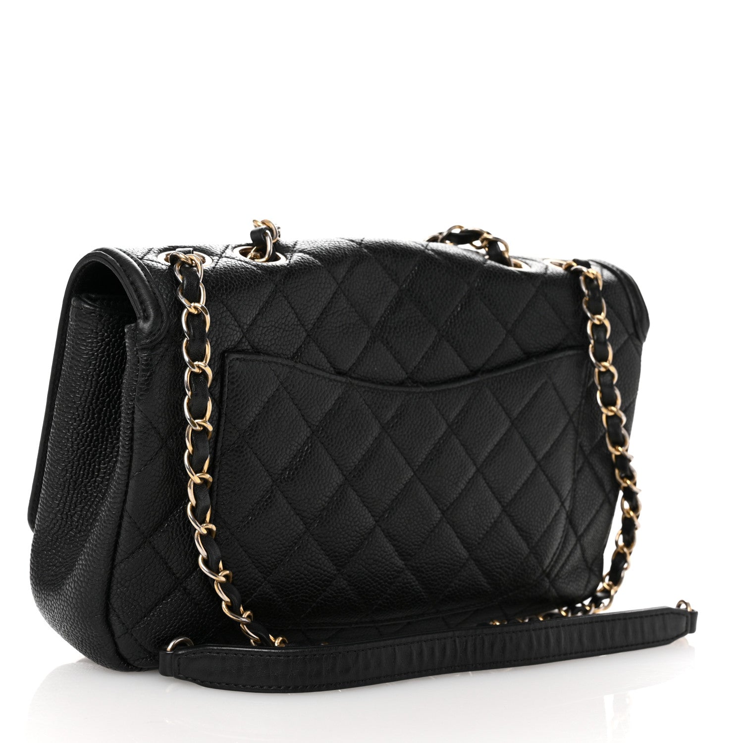Chanel Caviar Quilted Medium CC Filigree Flap Black 3 of 11