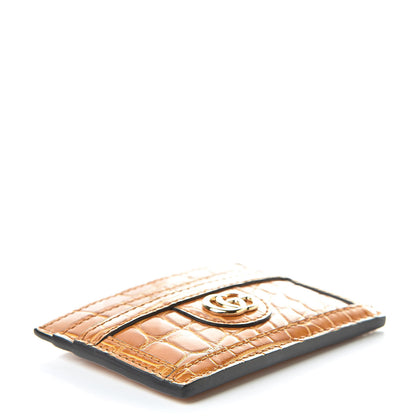 Gucci Crocodile GG Ophidia Card Holder Cognac 4 of 7