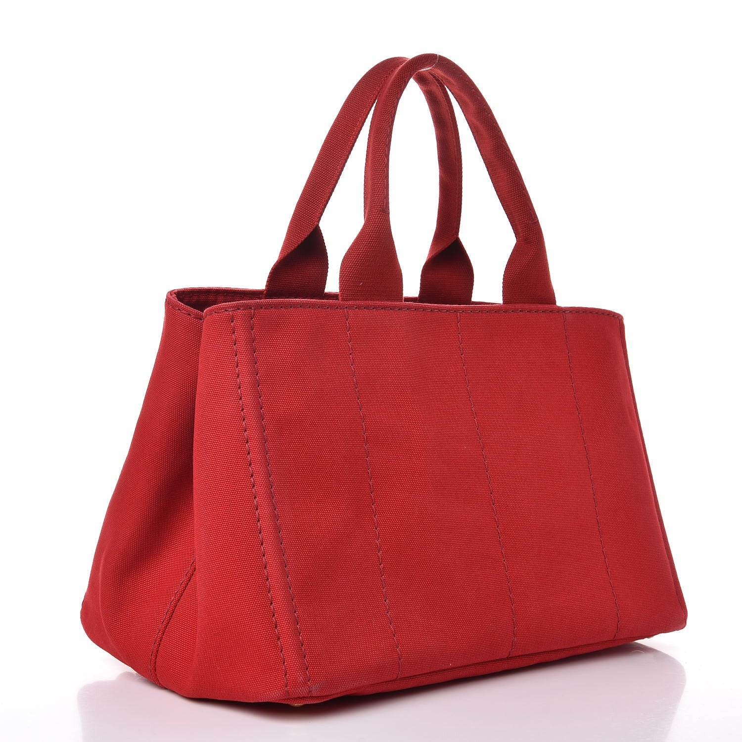 Prada Canapa Logo Shopping Tote Rosso 3 of 11