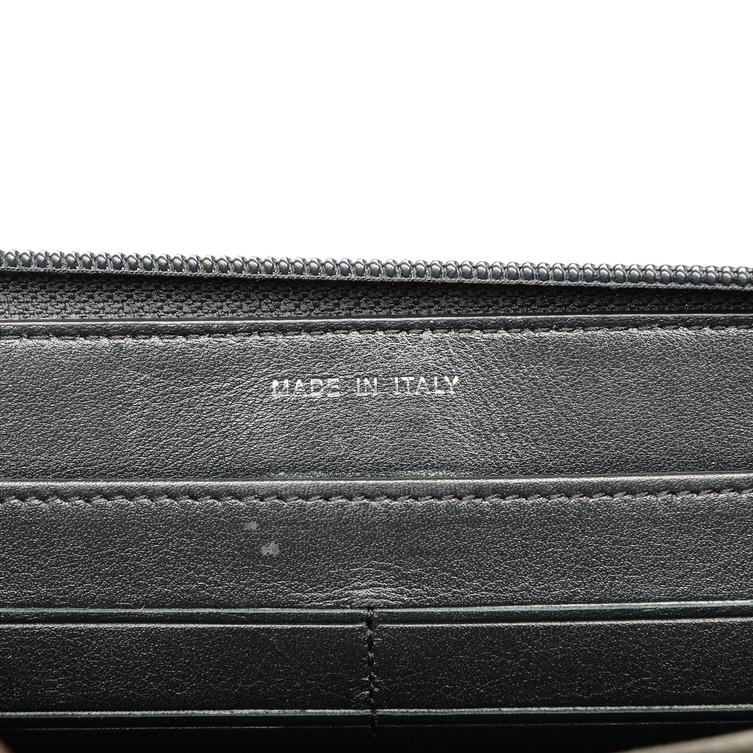 Chanel Glazed Calfskin Boy Zip Around Wallet Grey 6 of 11