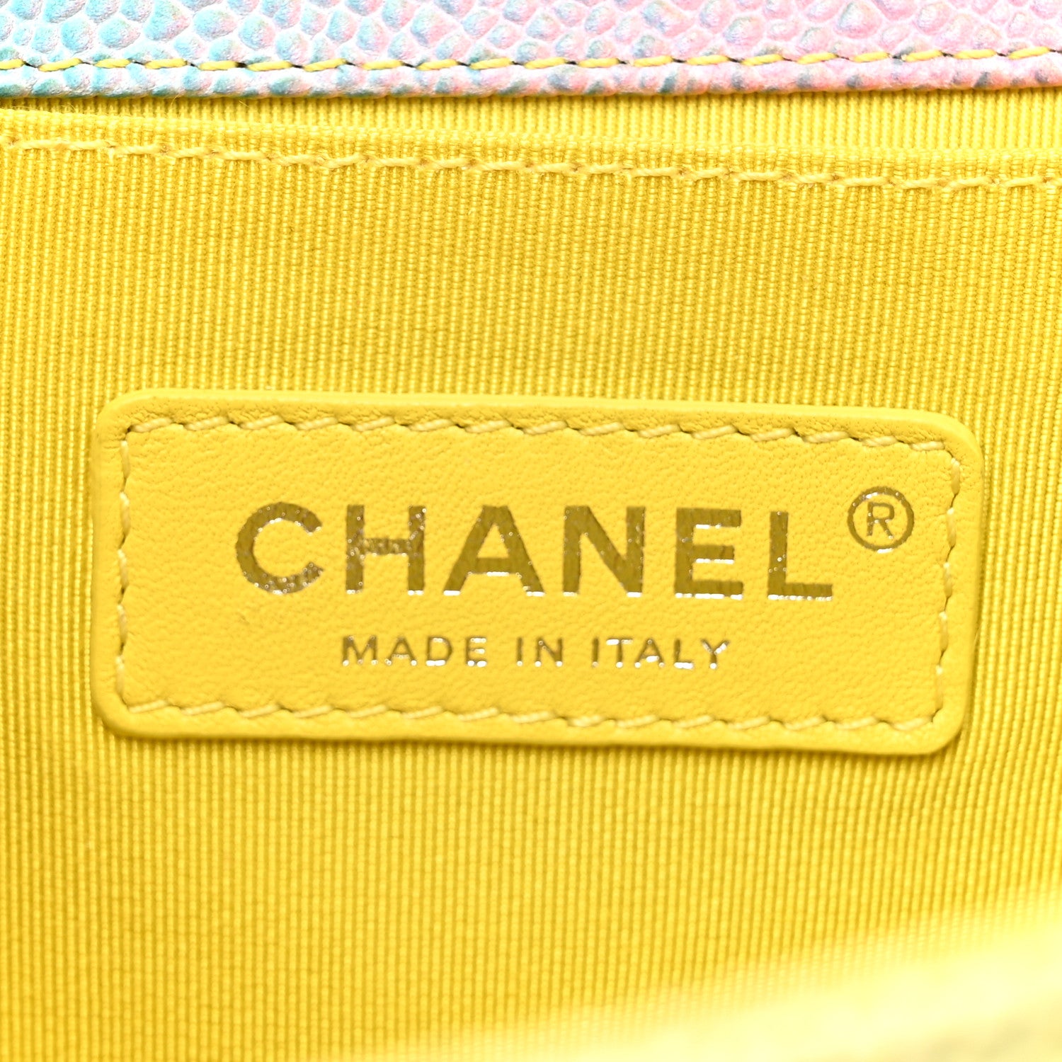 Chanel Caviar Quilted Medium Cuba Rainbow Boy Flap Multicolor 6 of 15