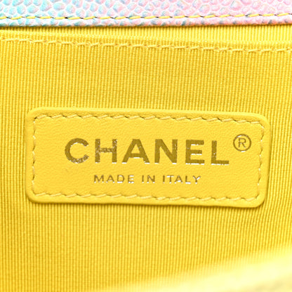 Chanel Caviar Quilted Medium Cuba Rainbow Boy Flap Multicolor 6 of 15