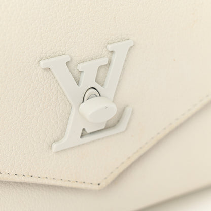 Louis Vuitton LOUIS VUITTON Soft Calfskin Mylockme Chain Bag BB White 11 of 11