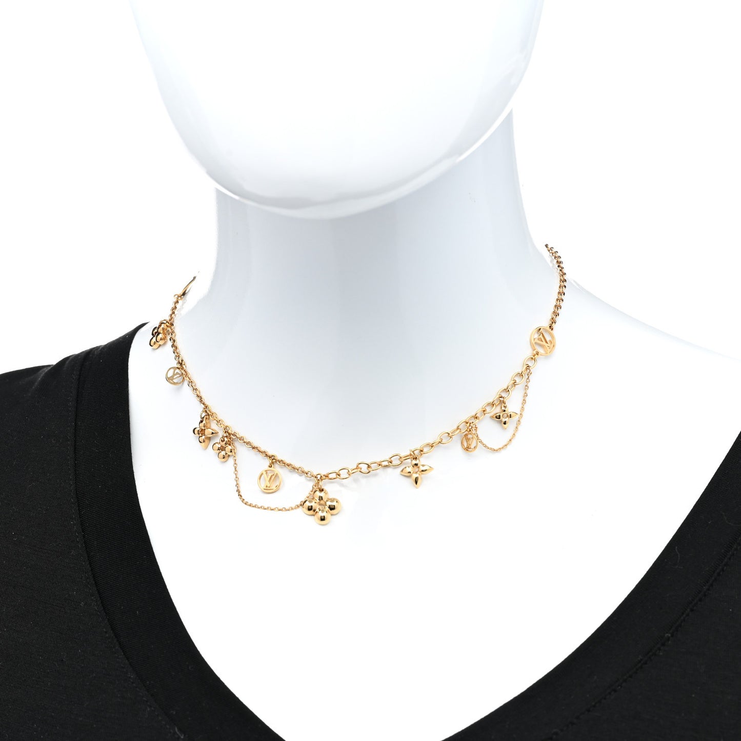 Metal Blooming Supple Necklace Gold