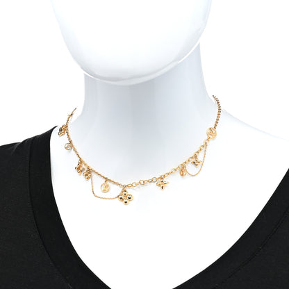 Louis Vuitton Metal Blooming Supple Necklace Gold 2 of 6