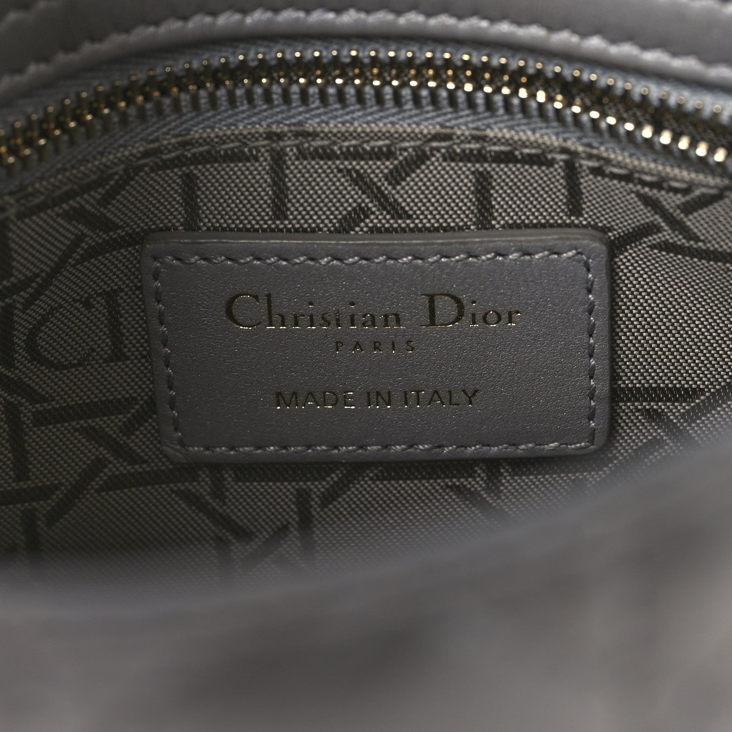 Christian Dior Metallic Lambskin Cannage Mini Lady Dior Grey 6 of 14
