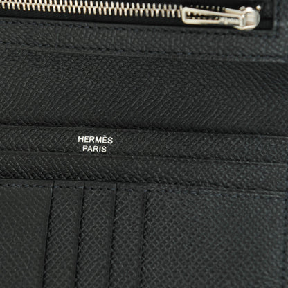 Hermes Epsom Bearn Compact Wallet Black 8 of 10