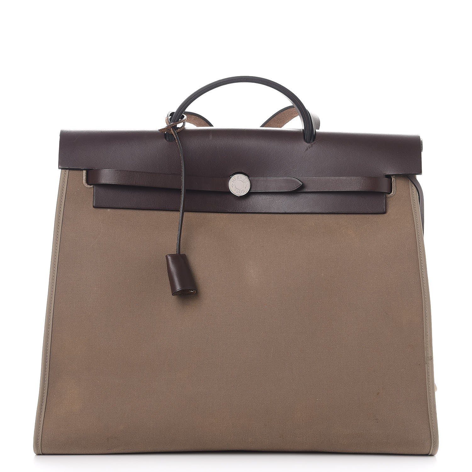 Hermes Toile Vache Hunter Herbag Zip 39 MM Etoupe Ebene 1 of 8