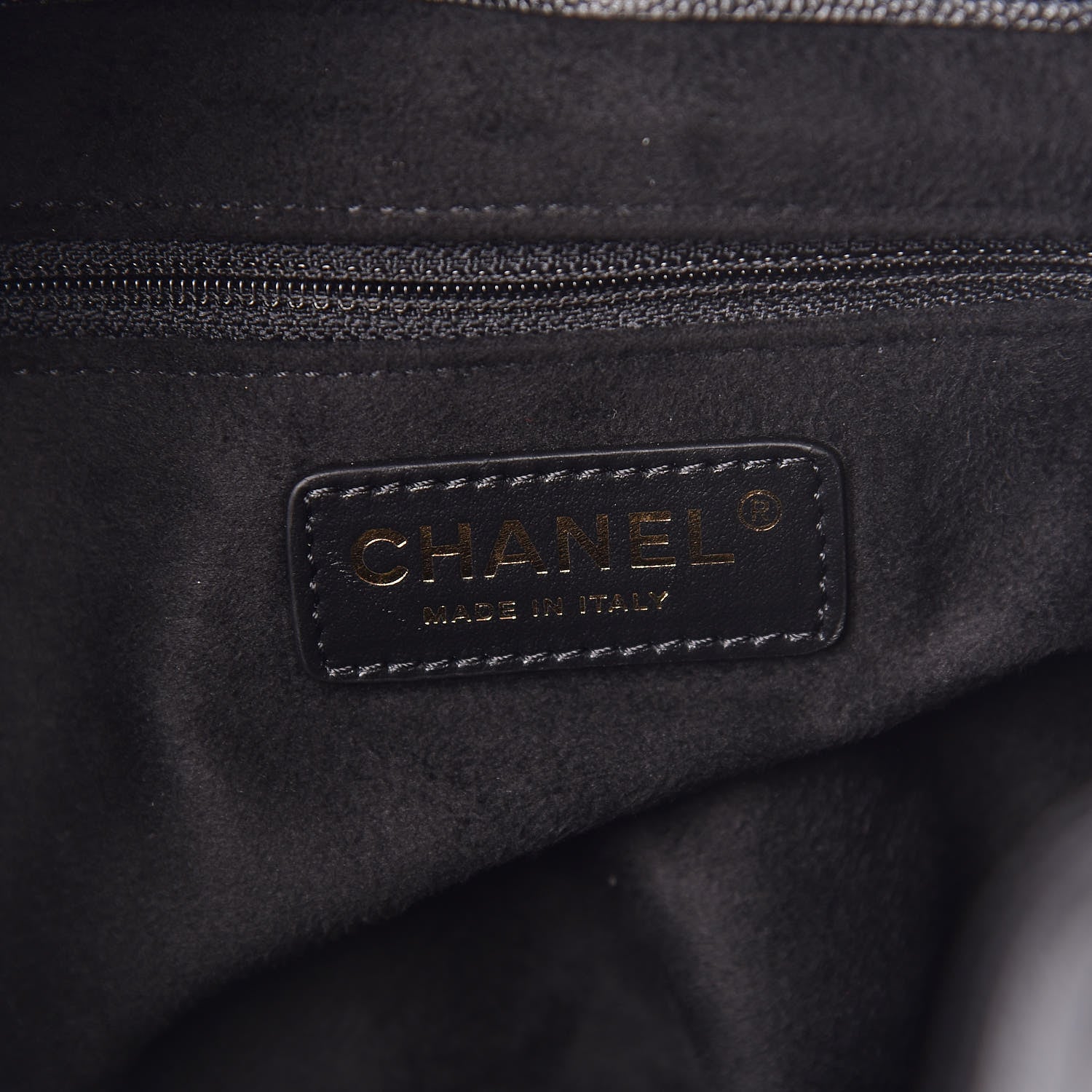 Chanel Caviar Deauville Drawstring Bucket Bag Black 6 of 10