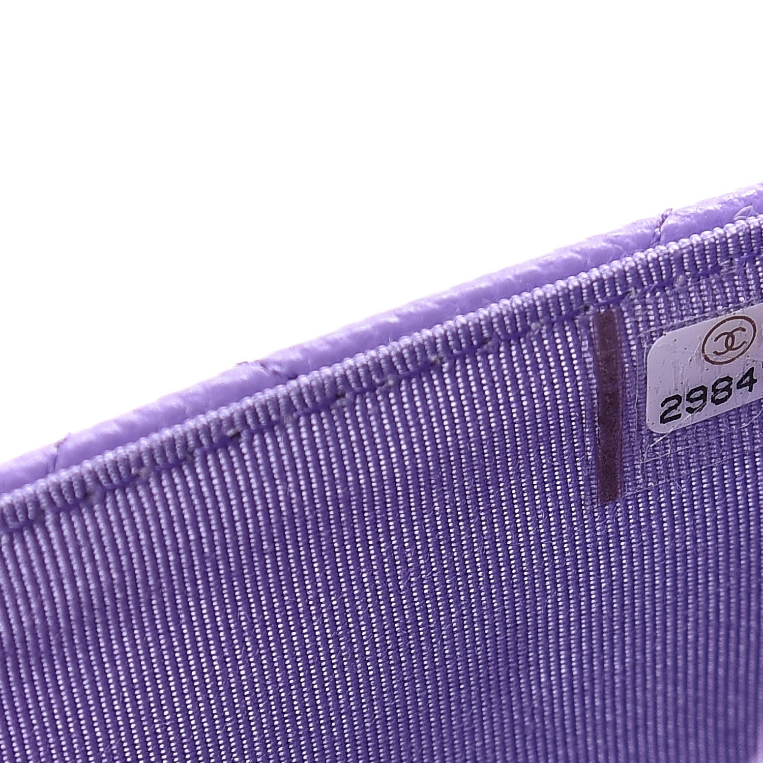 Chanel Caviar Quilted Wallet On Chain WOC Purple 8 of 9