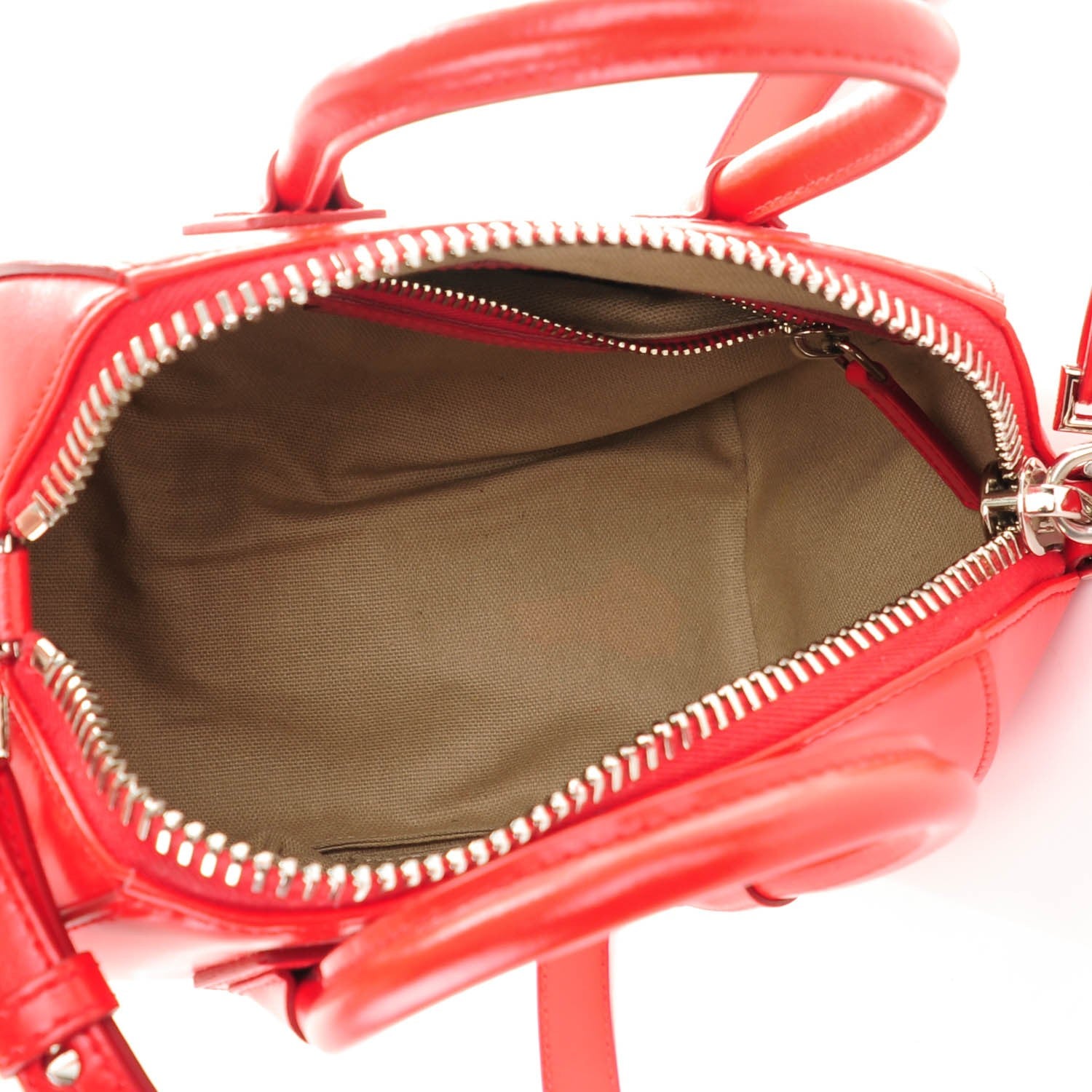 Givenchy Shiny Lord Calfskin Mini Antigona Red 5 of 7