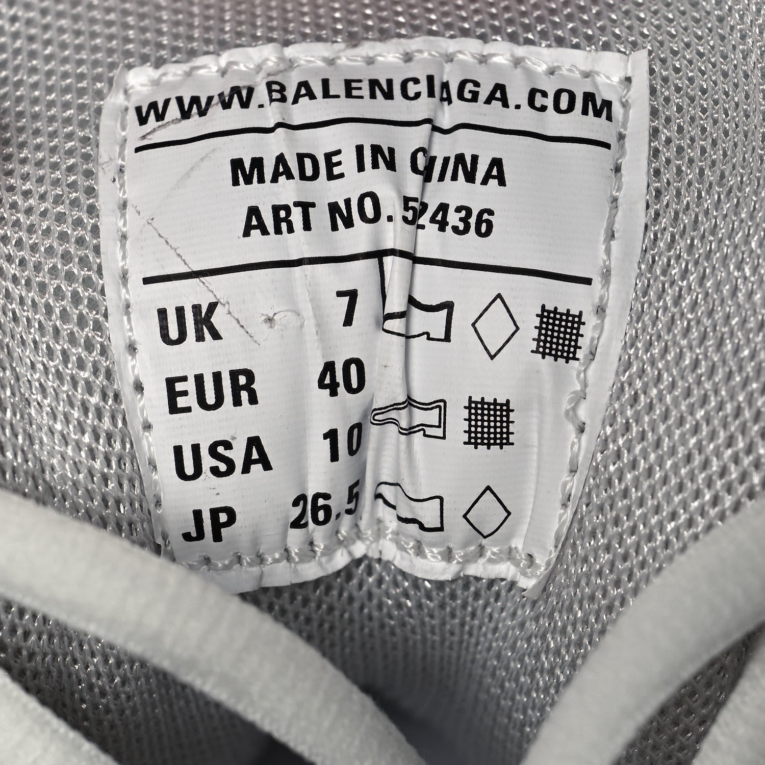 Balenciaga Rubber Mesh Fabric Monocolor Recycled Sole Womens Track Sneakers 40 White 8 of 9