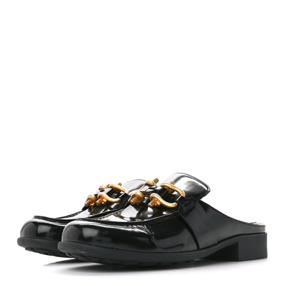 Bottega Veneta Glossy Calfskin Monsieur Loafers 37.5 Black 3 of 7