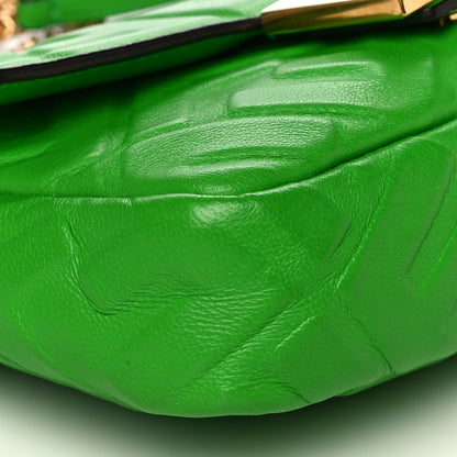 Fendi Nappa FF 1974 Embossed Mini Baguette Tomatillo 10 of 14