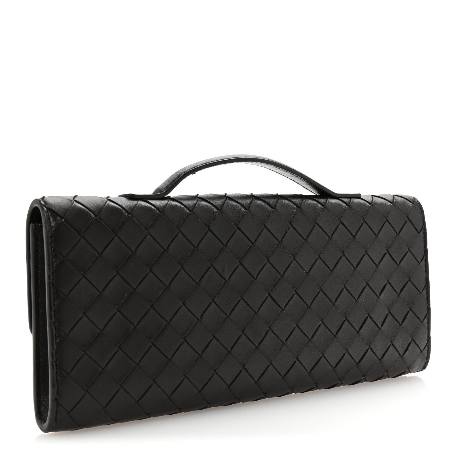 Bottega Veneta Nappa Intrecciato Long Andiamo Top Handle Clutch Fondant 3 of 6
