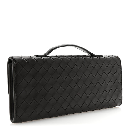 Bottega Veneta Nappa Intrecciato Long Andiamo Top Handle Clutch Fondant 3 of 6