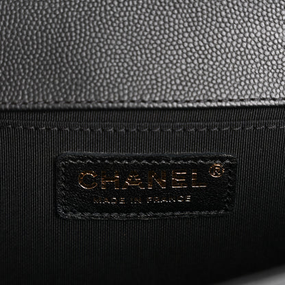 Chanel Caviar Quilted Medium Boy Flap Black 5 of 9