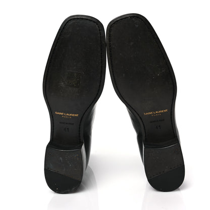Saint Laurent Calfskin Miles 30 Ankle Boots 41 Black 5 of 10
