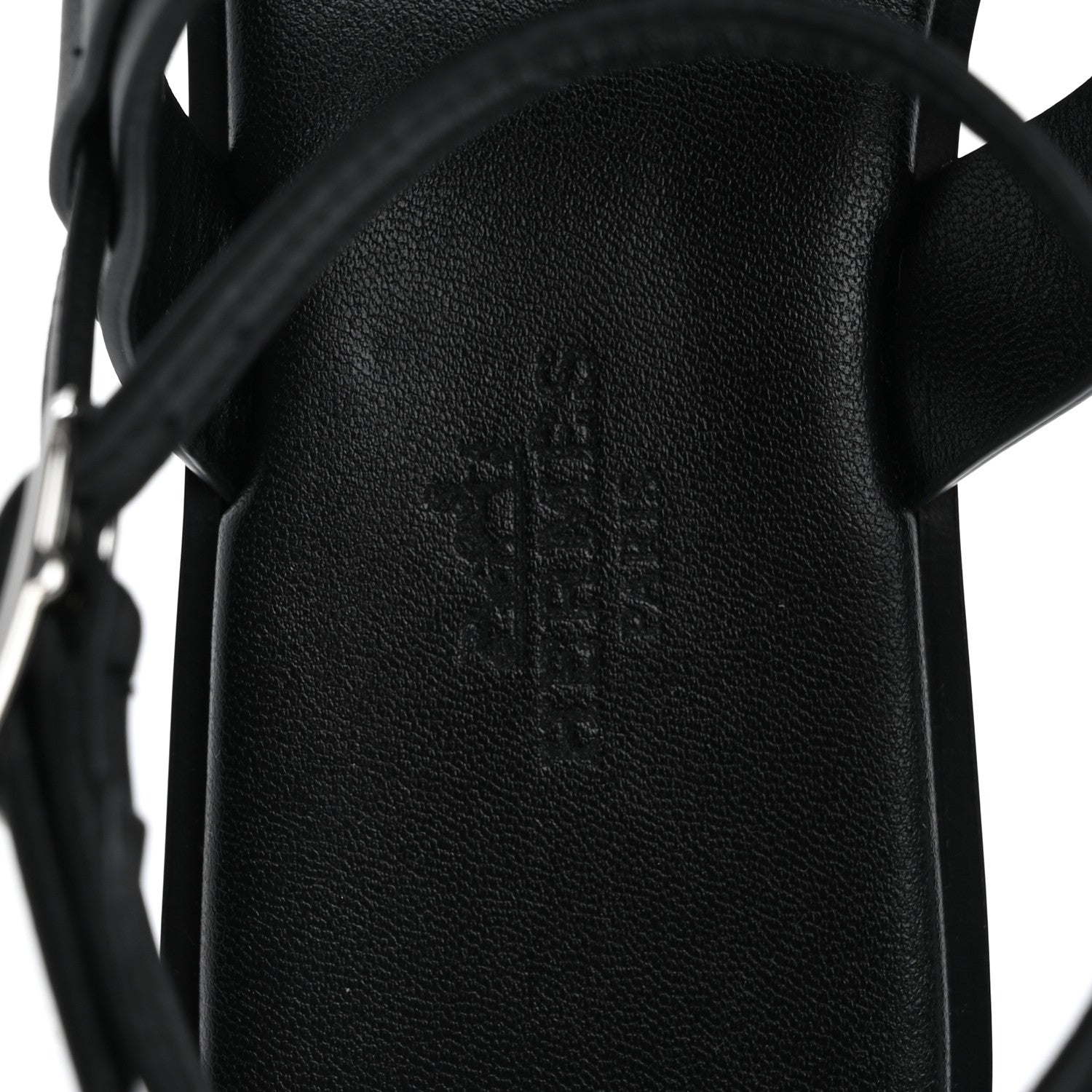 Hermes Calfskin June Sandals 36 Black 7 of 11