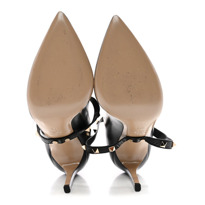 Valentino Garavani Nappa Rockstud Ankle Strap 105mm Pumps 37.5 Black 7 of 11