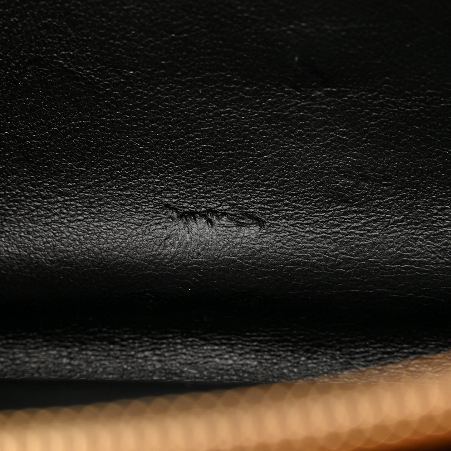 Grain De Poudre Matelasse Chevron Cassandre Chain Wallet Cork