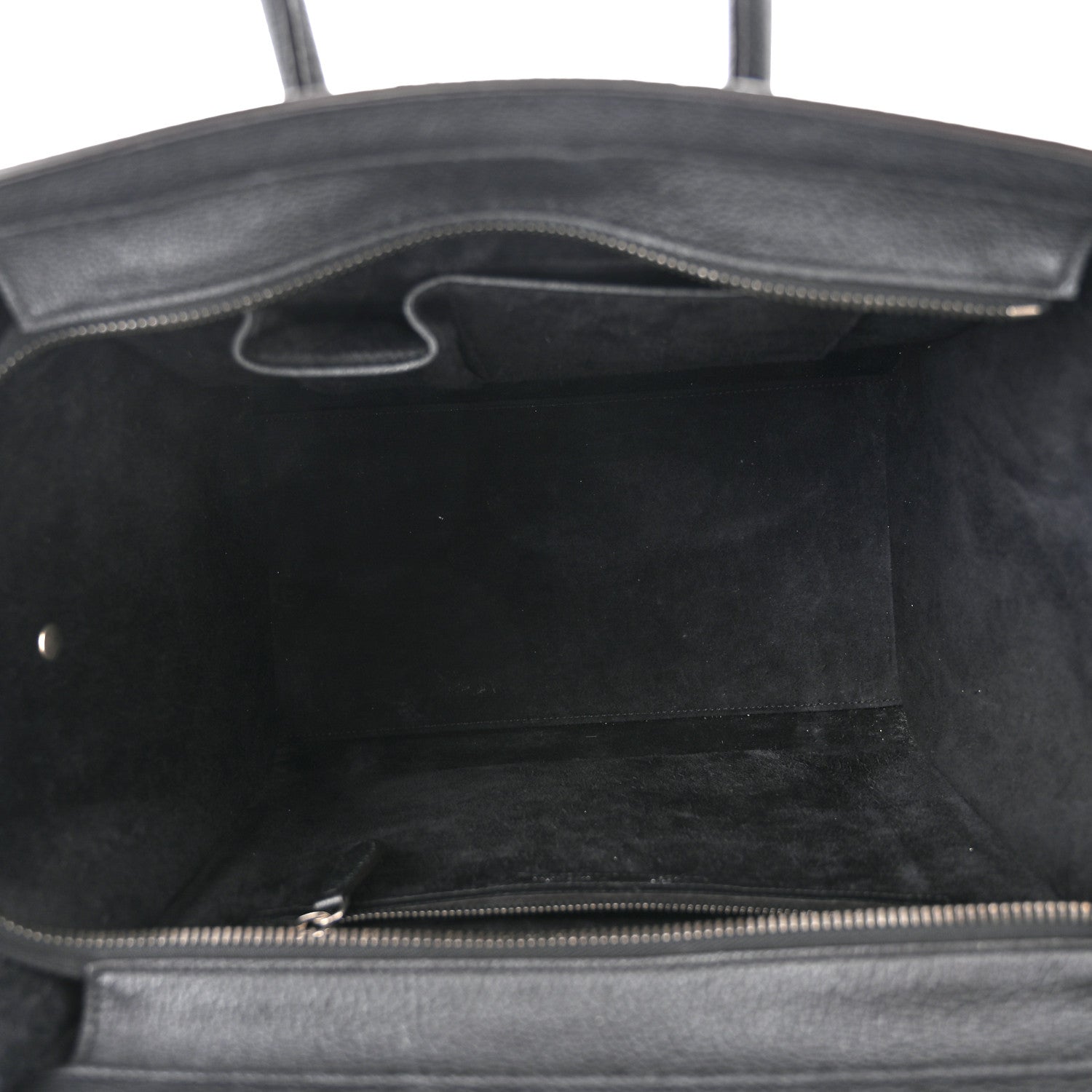 Celine Drummed Calfskin Mini Luggage Black 5 of 11