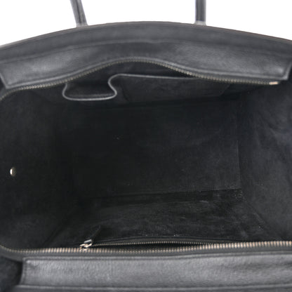 Celine Drummed Calfskin Mini Luggage Black 5 of 11