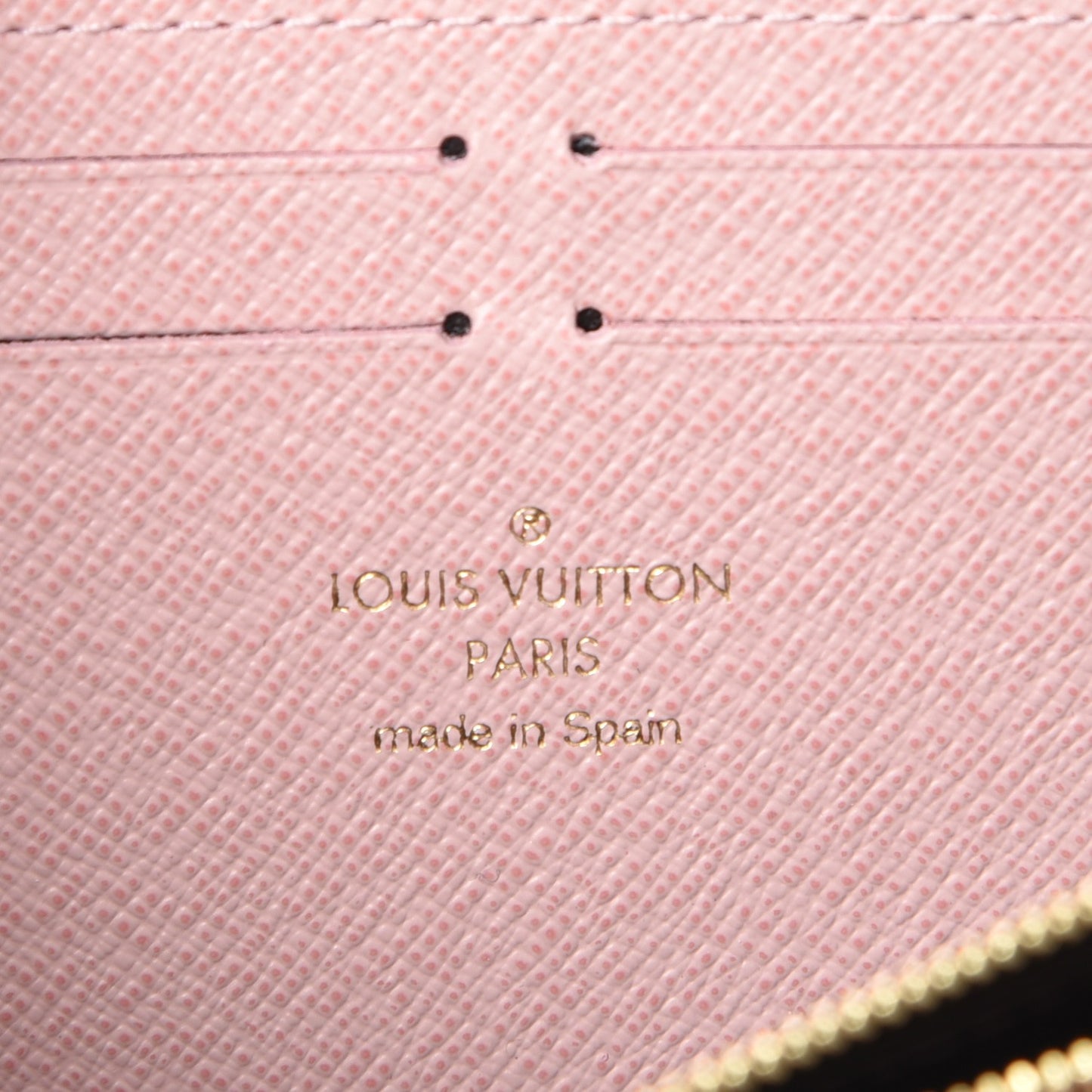 Monogram Clemence Wallet Rose Ballerine