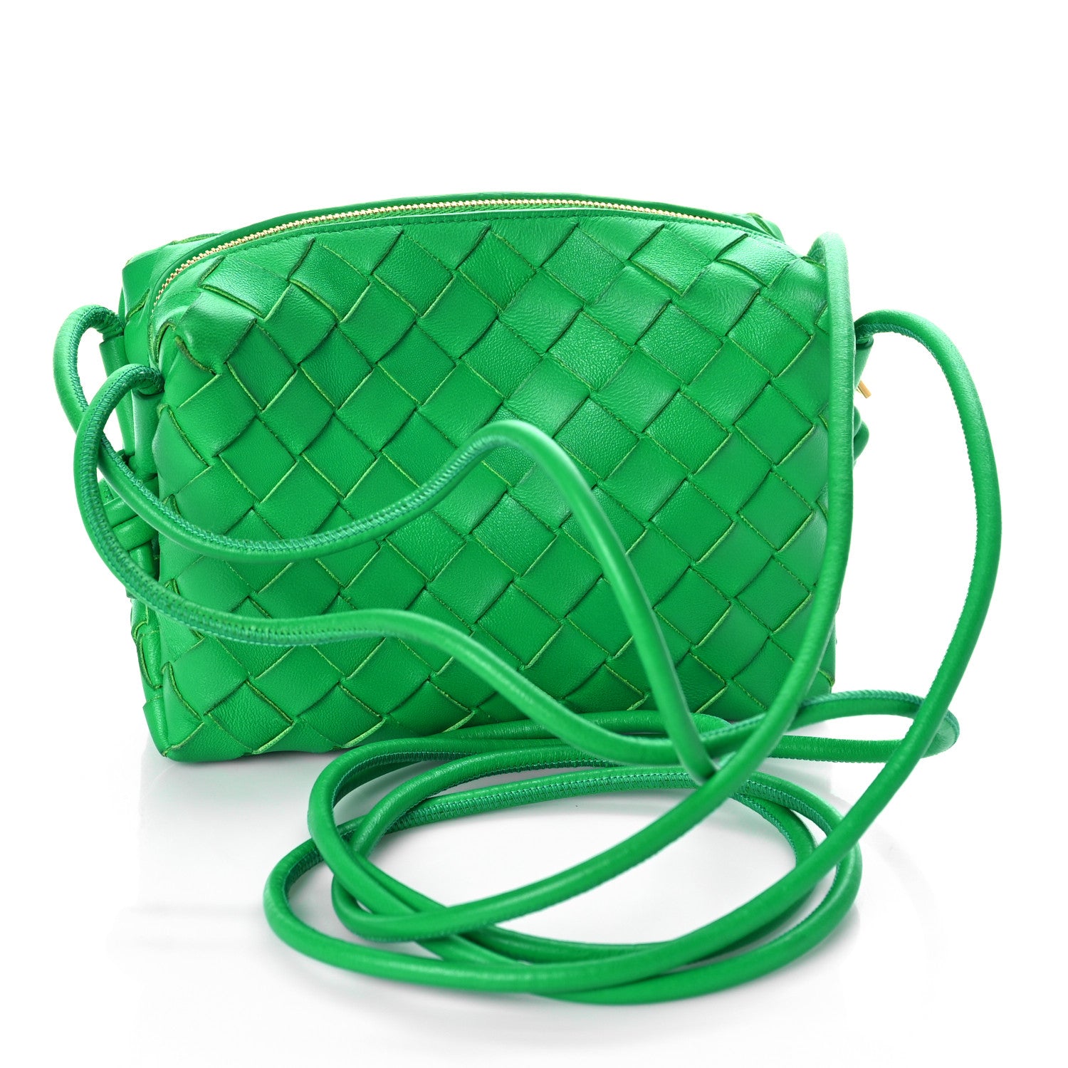 Bottega Veneta Nappa Intrecciato Mini Loop Camera Bag Parakeet 3 of 9