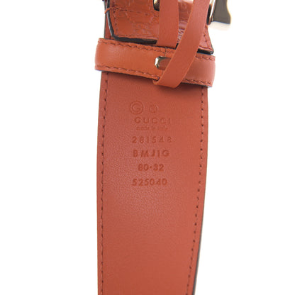 Gucci Soft Microguccissima 40mm Belt 80 32 Sun Orange 3 of 5