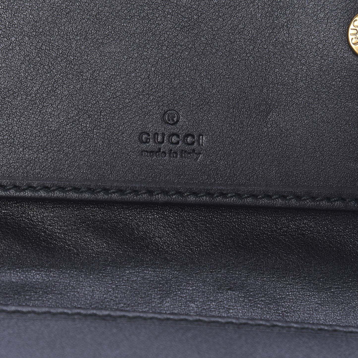 Calfskin Matelasse GG Marmont Wallet Chain Bag Black