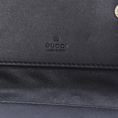 Gucci Calfskin Matelasse GG Marmont Wallet Chain Bag Black 6 of 15