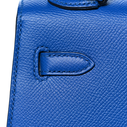 Hermes Epsom Kelly Sellier 25 Bleu Zellige 13 of 38
