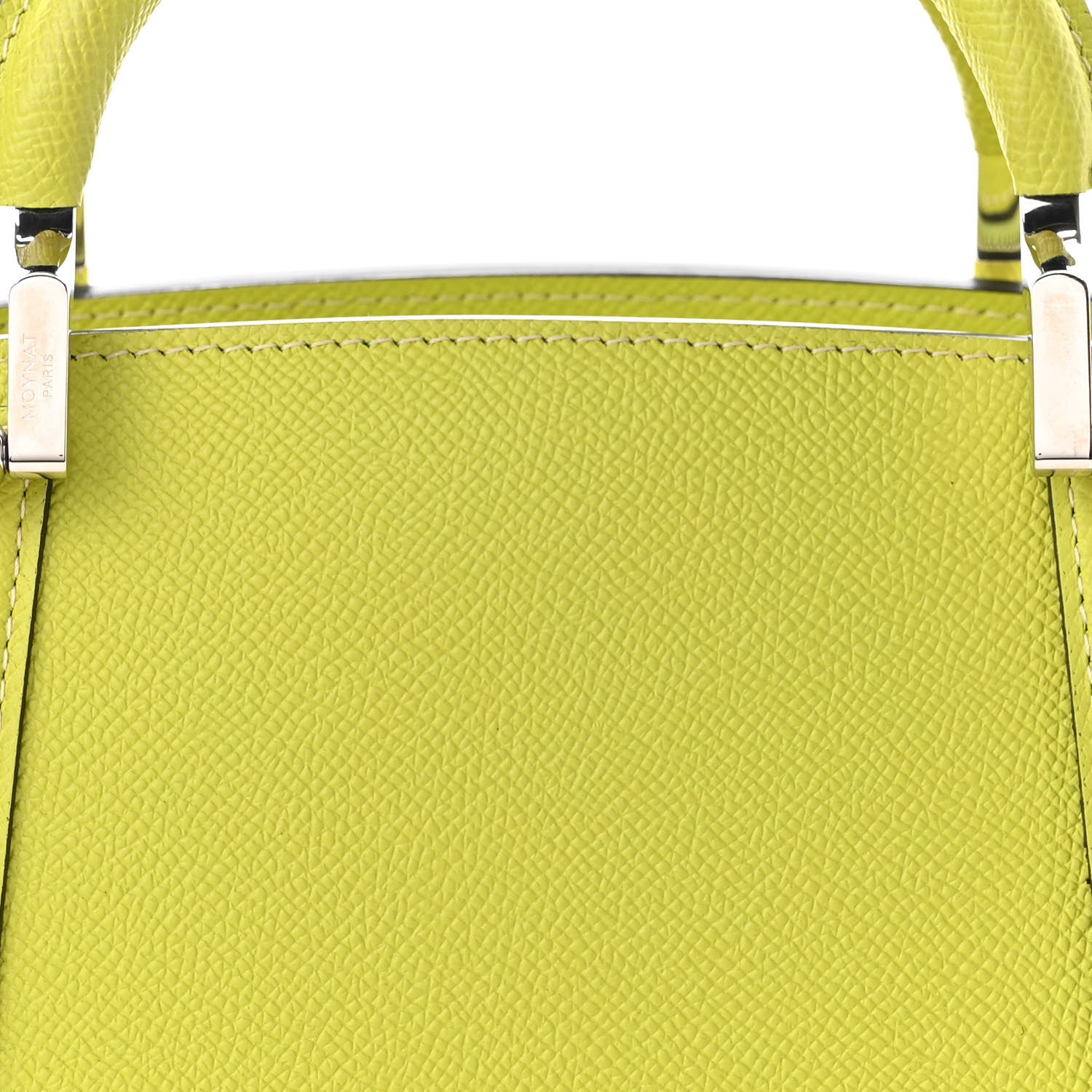 Moynat Carat Calfskin Ballerine PM Tote Anis 7 of 9