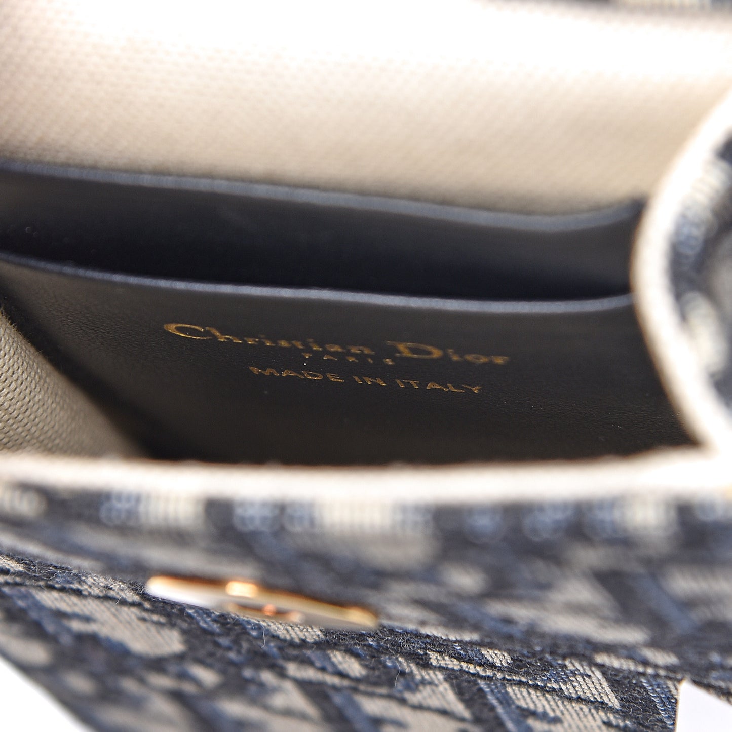 Oblique Saddle Chain Clutch Blue