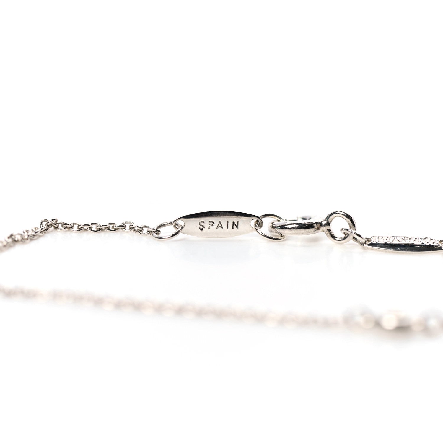 Tiffany Sterling Silver Diamond .09ct Elsa Peretti Diamonds By The Yard Bracelet 6 of 8
