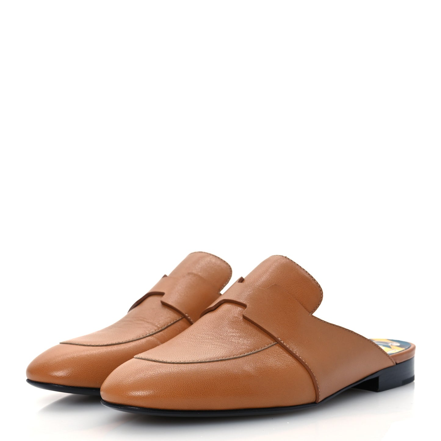 Goatskin Womens Catena Mules 37.5 Beige Dore