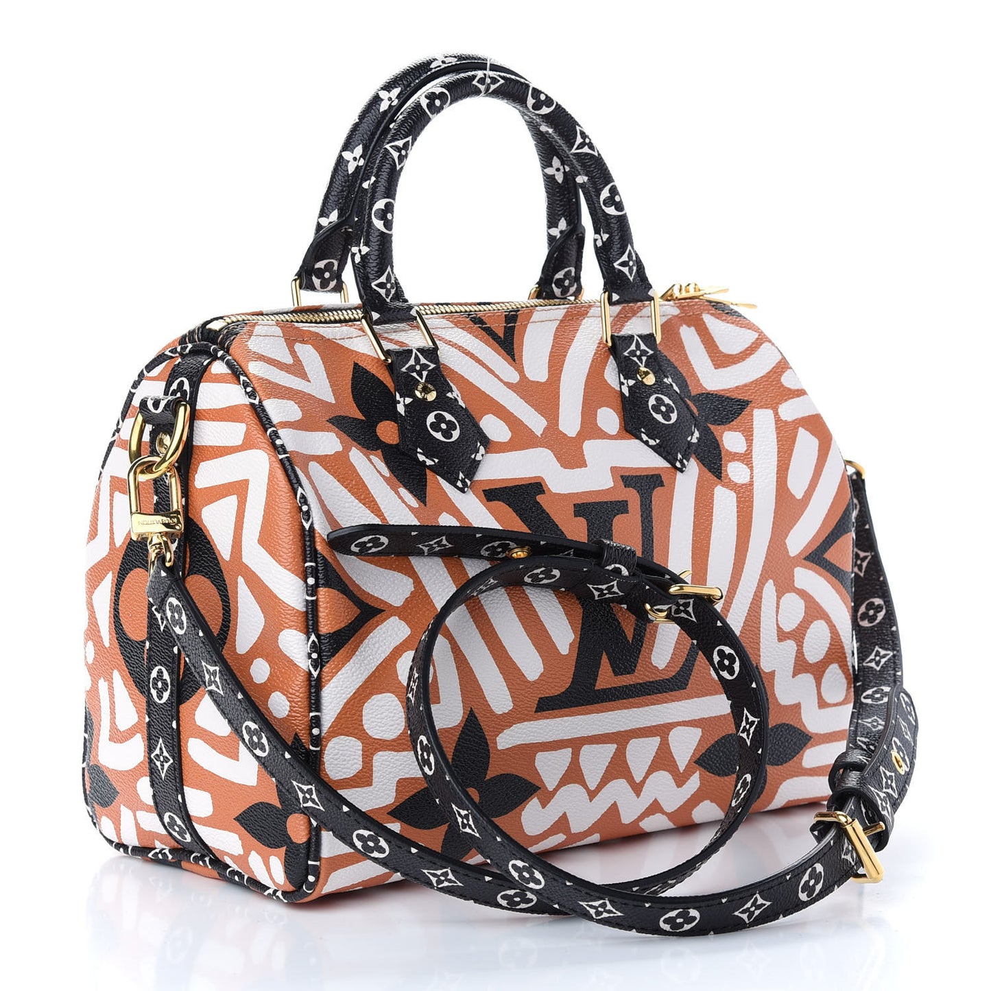 Monogram Giant Crafty Speedy Bandouliere 25 Creme Caramel