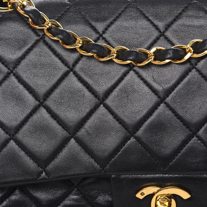 Chanel Lambskin Quilted Medium Double Flap Black 22 of 30
