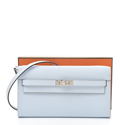 Hermes Epsom Kelly Wallet To Go Bleu Brume 10 of 10