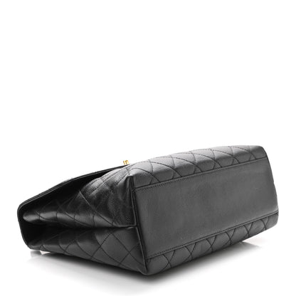Chanel Caviar Quilted Jumbo Kelly Flap Black 4 of 11