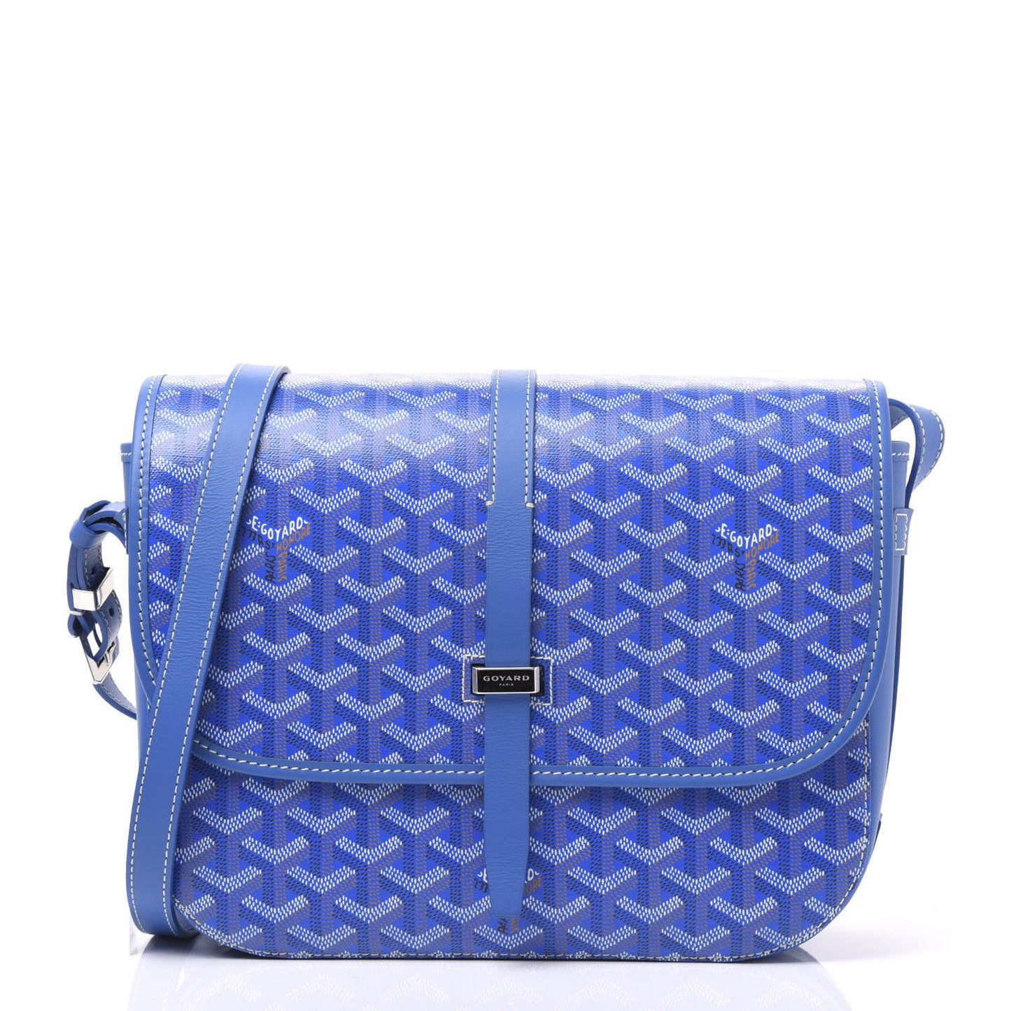 Goyardine Belvedere II MM Messenger Bag Sky Blue