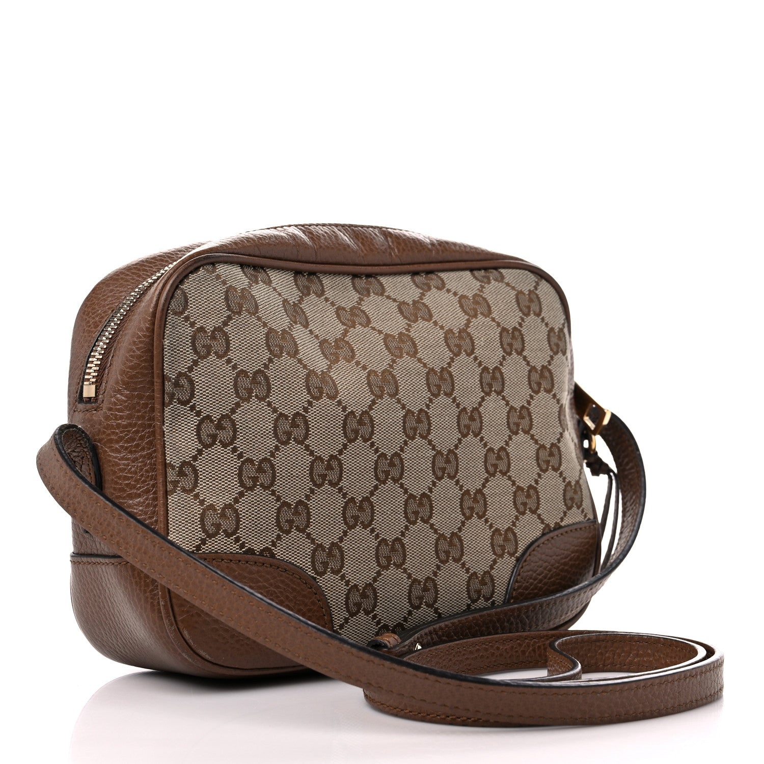 Gucci Monogram Mini Bree Messenger Bag Beige Tabacco 3 of 15