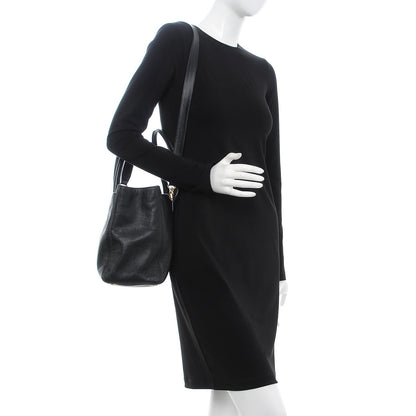 Chanel Calfskin Cerf Executive Shopper Tote Black 3 of 13