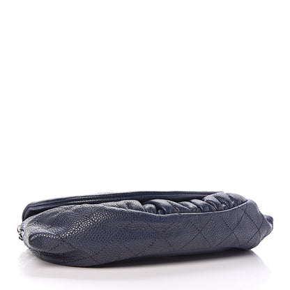 Chanel Caviar Half Moon Wallet On Chain WOC Navy 4 of 12