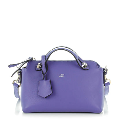 Fendi Vitello Dolce Mini By The Way Boston Bag Viola Cassis 1 of 18
