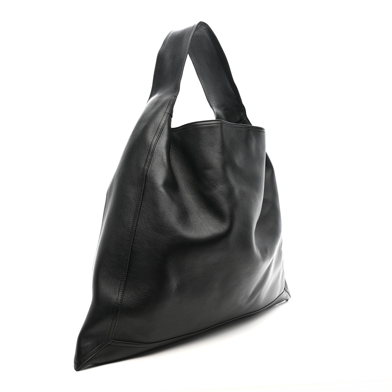 Bottega Veneta Silky Calfskin Large Hop Black 3 of 12