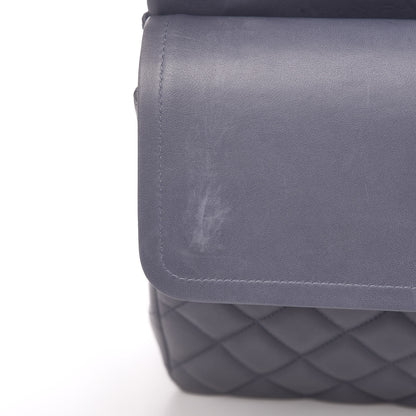 Chanel Lambskin Quilted Maxi Double Flap Light Blue 12 of 15