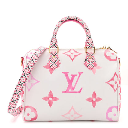 Louis Vuitton Monogram Giant By The Pool 2.0 Speedy Bandouliere 25 Rose 1 of 13