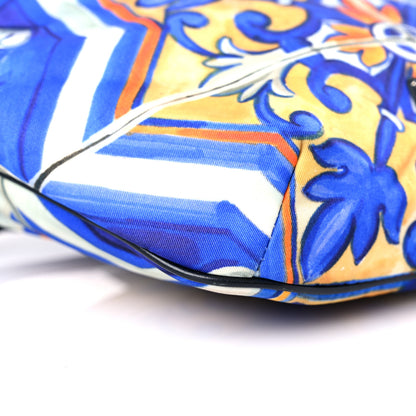 Dolce & Gabbana Nylon Tile Print Belt Bag Blue Multicolor 7 of 9